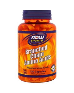 Комплекс Амінокислот з Розгалуженими Ланцюгами, Branched Chain Amino Acids, Now Foods, 120 капсул
