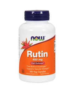 Рутин, Rutin, Now Foods, 450 мг, 100 вегетарианских капсул