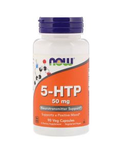 5-HTP (Гідроксітріптофан), 50 мг, Now Foods, 90 вегетаріанських капсул