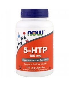 5-HTP (Гідрокситриптофан), 100мг, Now Foods, 120 вегетаріанських капсул