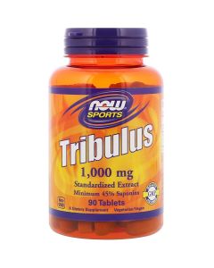 Трибулус, Tribulus, Now Foods, 1000 мг, 90 таблеток