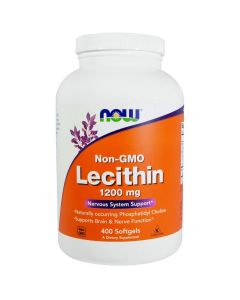 Лецитин 1200мг, Lecithin, Now Foods, 400 желатинових капсул
