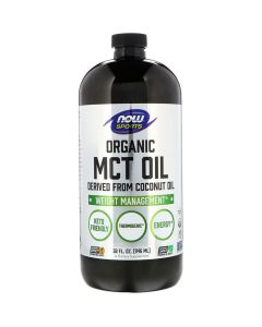 Органічна Олія МСТ, Organic MCT Oil, Now Foods, 946 мл