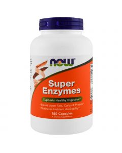 Супер Ензими, Now Foods, 180 капсул