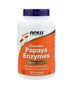 Травні Ферменти Папаї, Papaya Enzymes, Now Foods, 360 льодяників