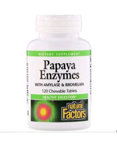 Ензими Папайї, Papaya Enzymes, Natural Factors, 120 Таблеток