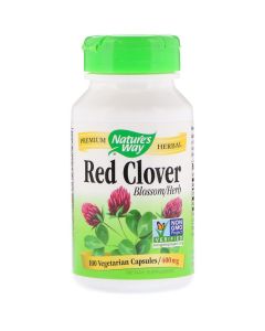 Червона Конюшина, Red Clover, Nature's Way, 400 мг, 100 Вегетаріанських Капсул