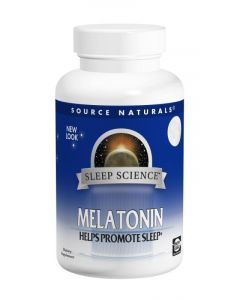 Мелатонін 1мг, Sleep Science, Source Naturals, 200 таблеток