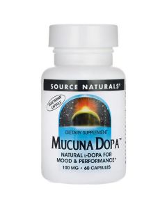 Мукуна Пекуча, Mucuna Dopa, Source Naturals, 60 капсул