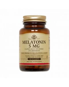 Мелатонин, 5 мг, Melatonin, Solgar, 60 жевательных таблеток