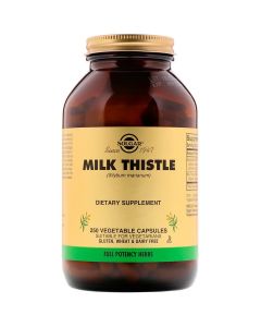 Розторопша, Milk Thistle, Solgar, 250 вегетаріанських капсул