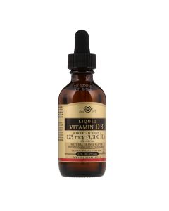 Вітамін D3, 5000 МО, смак апельсину, Liquid Vitamin D3, Solgar, 59 мл