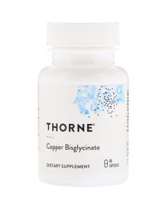 Медь (Бисглицинат), Copper Bisglycinate, Thorne, 60 капсул
