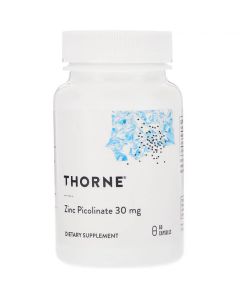 Цинк Піколінат, Zinc Picolinate, Thorne, 30 мг, 60 капсул