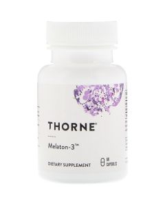 Мелатонин-3, Thorne, Melaton-3, 60 капсул