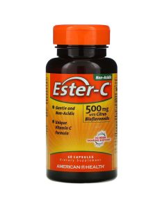 Естер-С з Біфлавоноїдами, Ester-C, American Health, 500 мг, 60 капсул