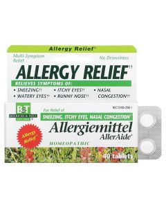 Засіб від алергії, Allergy Relief, Allergiemittel AllerAide, Boericke & Tafel, 40 таблеток