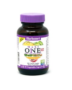 Мультивитамины без железа, MAXI ONE Iron Free, Bluebonnet Nutrition, 30 вегетарианских капсул
