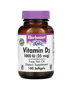 Вiтамiн D3 1000IU, Bluebonnet Nutrition, 100 желатинових капсул