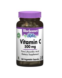 Вiтамiн С 500мг, Bluebonnet Nutrition, 180 вегетаріанських капсул