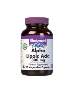 Альфа-Ліпоєва Кислота 300 мг, Bluebonnet Nutrition, 30 вегетаріанських капсул