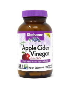 Яблочный уксус, Apple cider vinegar, Bluebonnet Nutrition, 120 вегетарианских капсул 