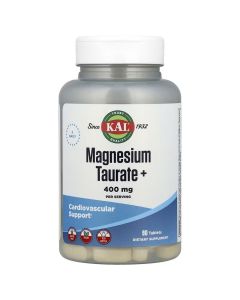 Таурат Магнію, 400 мг, Magnesium Taurate +, KAL, 90 таблеток