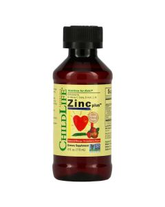 Рідкий цинк для дітей, смак манго та полуниці, Zinc Plus, ChildLife, 118 мл