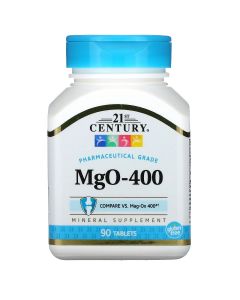 Магній, 400 мг, Magnesium, 21st Century, 90 таблеток