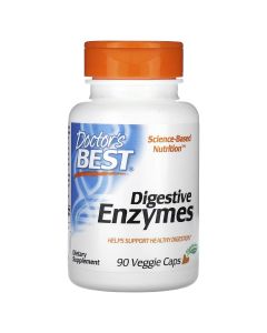 Травні ферменти вегетаріанські, Digestive Enzymes, Doctor's Best, 90 капсул