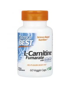 L-Карнітин Фумарат, 500 мг, L-Carnitine Fumarate, Doctor's Best, 60 вегетаріанських капсул