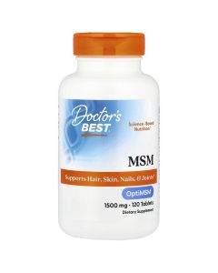 МСМ (метилсульфонилметан) 1500, OptiMSM, Doctor's Best, 120 таблеток