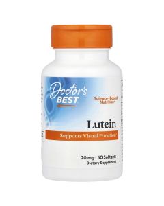 Лютеїн, 20 мг, Lutein, Doctor's Best, 60 капсул
