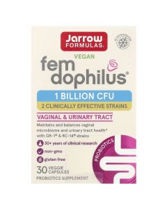 Пробіотики Для Жінок, Жіночий дофілус, 1 млрд КУО, Women's Fem Dophilus, Jarrow Formulas, 30 вегетаріанських капсул