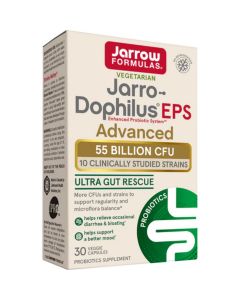 Пробиотики, 55 млрд КОЕ, Jarro-Dophilus EPS, Jarrow Formulas, 30 вегетарианских капсул