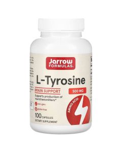 Тирозин, L-Tyrosine, Jarrow Formulas, 500 мг, 100 капсул