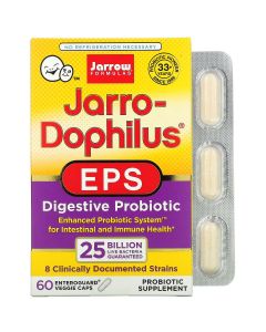 Пробиотики, 25 млрд КОЕ, Jarro-Dophilus EPS, Jarrow Formulas, 60 вегетарианских капсул