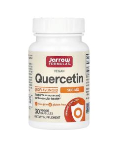 Кверцетин, 500 мг, Quercetin, Jarrow Formulas, 30 вегетеріанських капсул