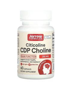 Цитиколін, 250 мг, CDP Choline, Jarrow Formulas, 60 капсул