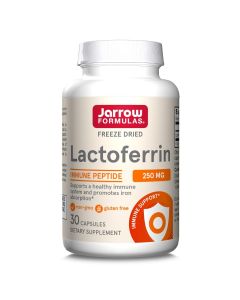 Лактоферин сублімований, 250 мг, Lactoferrin, Freeze Dried, Jarrow Formulas, 30 капсул