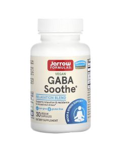 GABA (Гамма-Аминомасляная Кислота), GABA Soothe, Jarrow Formulas, 30 вегетарианских капсул