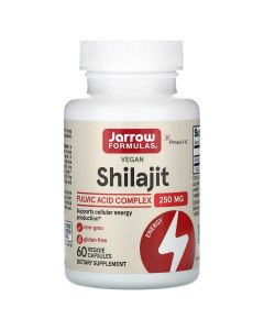 Комплекс з мумійо та фульвокислотою, 250 мг, Vegan Shilajit Fulvic Acid Complex, Jarrow Formulas, 60 рослинних капсул