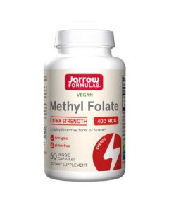 Метил Фолиевая Кислота (Метилфолат) 400 мкг, Methyl Folate, Jarrow Formulas, 60 вегетарианских капсул