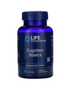 Підтримка пам'яті та когнітивної функції, Cognitex Basics, Life Extension, 30 гелевих капсул