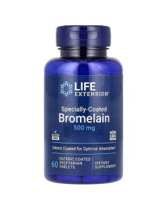 Бромелайн у кишковорозчинній оболонці, 500 мг, Specially-Coated Bromelain, Life Extension, 60 вегетаріанських таблеток