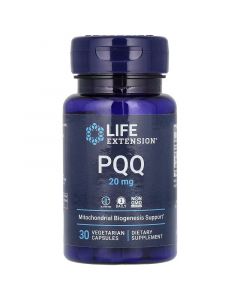 Пірролохінолінхінон PQQ, 20 мг, PQQ, Life Extension, 30 вегетаріанських капсул