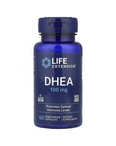 Дегидроэпиандростерон, 100 мг, DHEA, Life Extension, 60 вегетарианских капсул