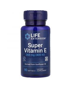 Витамин E, 268 мг, Super Vitamin E, Life Extension, 90 гелевых капсул