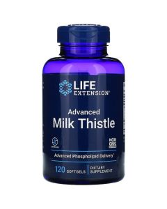 Силімарин (Расторопша), European Milk Thistle, Life Extension, 120 желатинових капсул