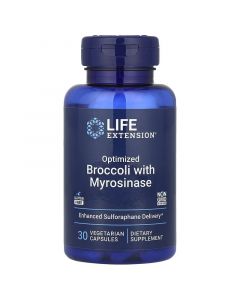Брокколі з мірозиназу, Optimized Broccoli and Myrosinase, Life Extension, 30 вегетаріанських капсул
